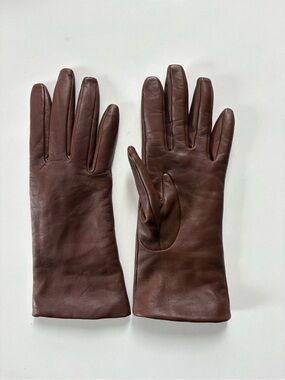 Nordstrom Cashmere Lined Leather Gloves